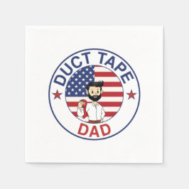 Guardanapo De Papel Duct Tape Dad - Paper Napkin