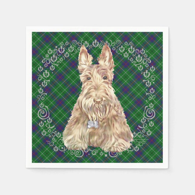 Guardanapo De Papel Duncan Tartan Scottie (Frente)