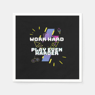 Guardanapo De Papel Duro De Trabalho, Jogar Tão Duro Premium