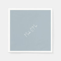 Dusty Blue Bridal Diagnostics Names Coquetel Napki