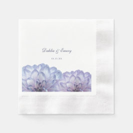 Guardanapo De Papel Dusty Blue Elegant Floral Wedding