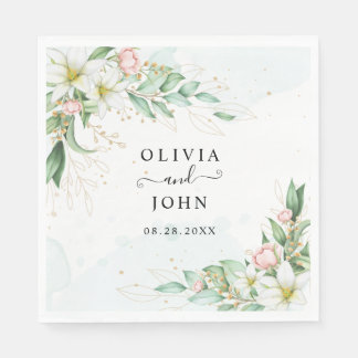 Guardanapo De Papel Dusty Blue Eucalyptus Greenery Casamento Suculento