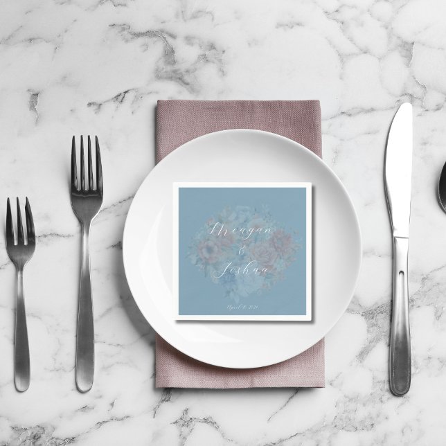 Guardanapo De Papel Dusty Blue Wedkins (Criador carregado)