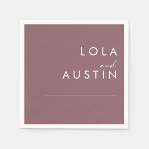 Guardanapo De Papel Dusty Boho Casamento Roxo Nápoles