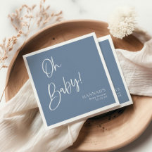 Dusty/ Denim Azul Oh Chá de fraldas