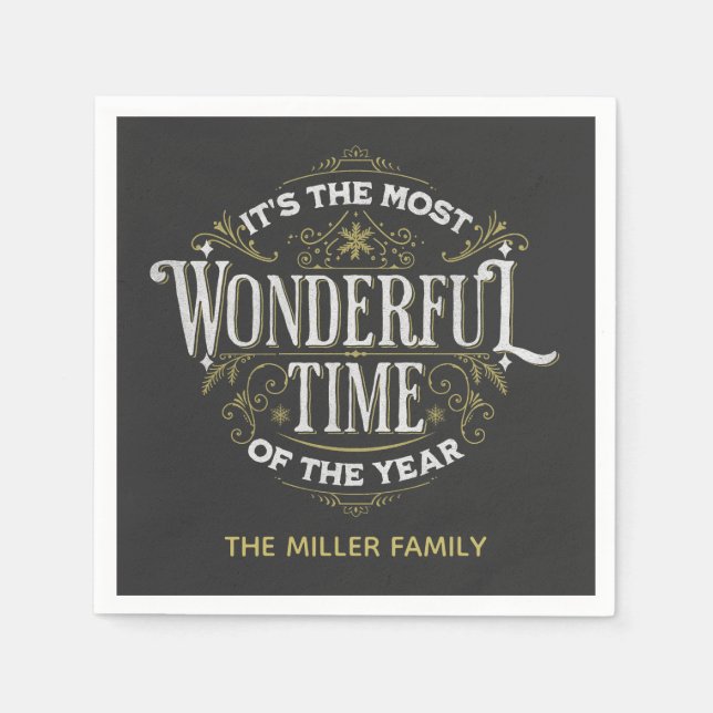 Guardanapo De Papel É a época mais maravilhosa do ano (Frente)