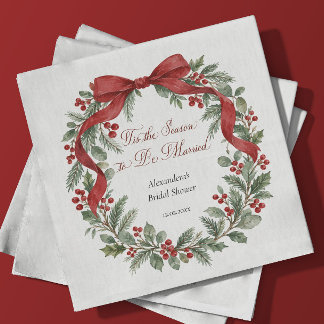 Guardanapo De Papel É a Temporada Chá de Noiva de Natal