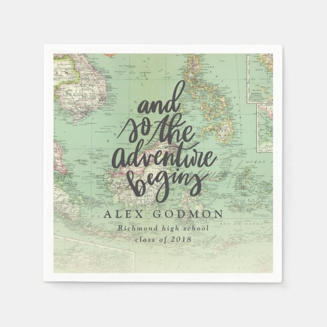 GUARDANAPO DE PAPEL E ASSIM COMEÇA A AVENTURA (Frente)