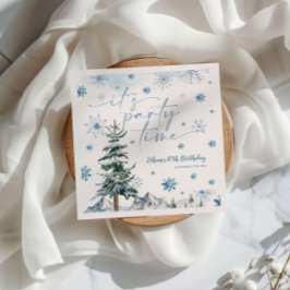 Guardanapo De Papel É festa de aniversário de inverno