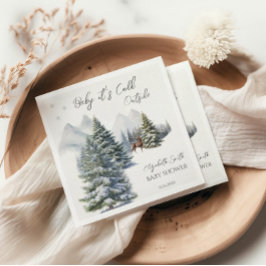 Guardanapo De Papel É frio fora do inverno Wonderland Sexo neutro