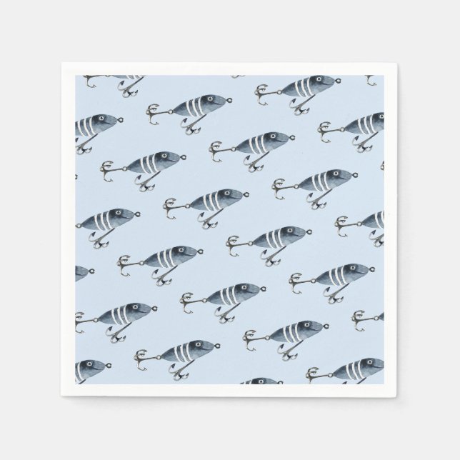 Guardanapo De Papel É o Aniversário do Menino Pescador O'fishal (Frente)