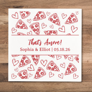 Guardanapo De Papel É o Casamento Chic da Festa de Pizza Desenhada à M
