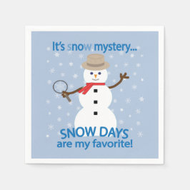 Guardanapo De Papel É o detetive misterioso Snowman.