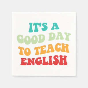 Guardanapo De Papel É um bom dia para ensinar inglês