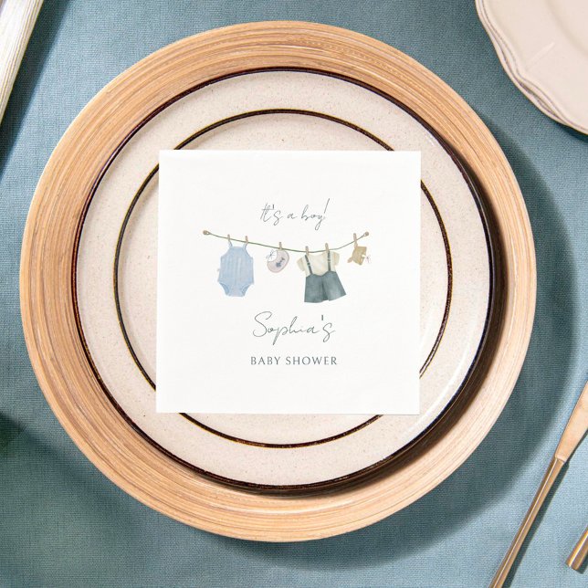 Guardanapo De Papel É um Chá de fraldas de aquarela de roupas simples (Criador carregado)