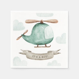 Guardanapo De Papel É um Chá de fraldas | Piloto de veículo de helicóp