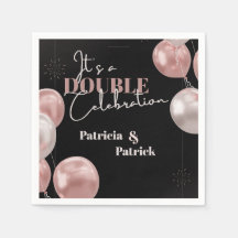 É um Elegante de Aniversário Comum de Dupla Celebr