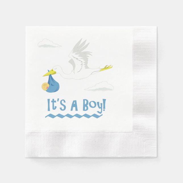 Guardanapo De Papel É um menino! (Frente)