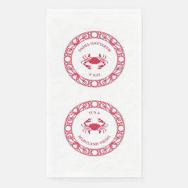 GUARDANAPO DE PAPEL É UMA COISA MARINHA (CRABS)