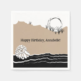 Guardanapo De Papel É uma Festa de aniversário de praia