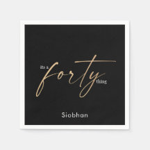 é uma na moda aniversário de 40 anos elegante de q