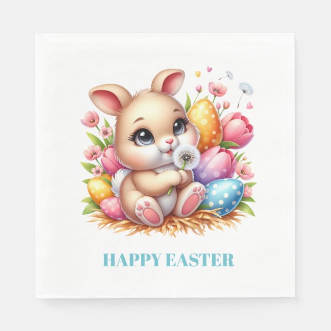 Guardanapo De Papel Easter Bunny Paper Napkins (Frente)