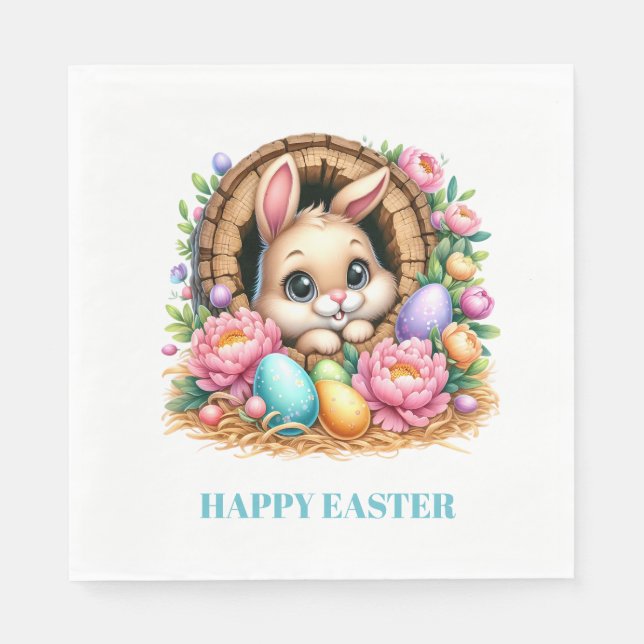 Guardanapo De Papel Easter Bunny Paper Napkins (Frente)