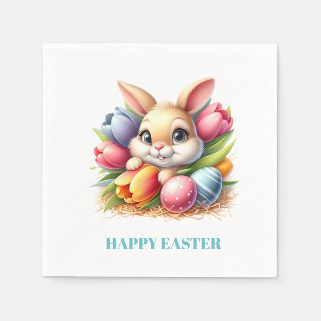 Guardanapo De Papel Easter Bunny Paper Napkins (Frente)