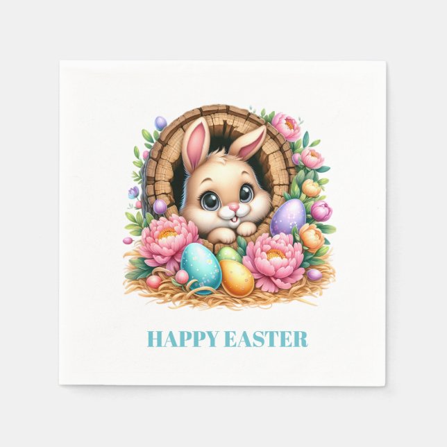 Guardanapo De Papel Easter Bunny Paper Napkins (Frente)