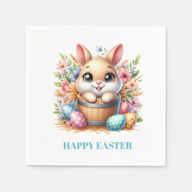 Guardanapo De Papel Easter Bunny Paper Napkins (Frente)