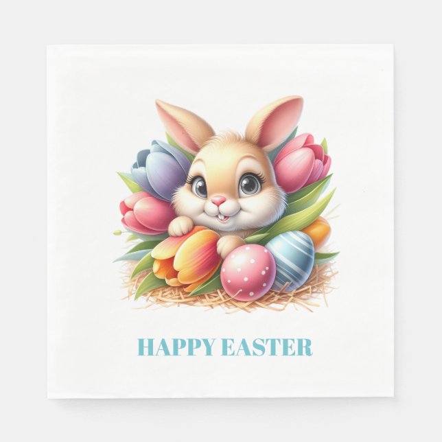 Guardanapo De Papel Easter Bunny Paper Napkins (Frente)
