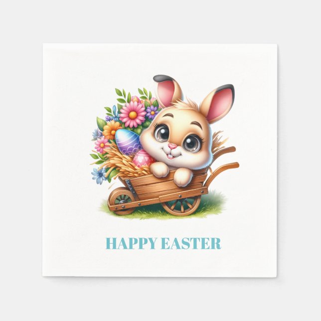 Guardanapo De Papel Easter Bunny Paper Napkins (Frente)