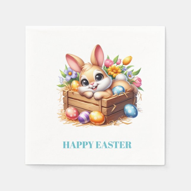 Guardanapo De Papel Easter Bunny Paper Napkins (Frente)