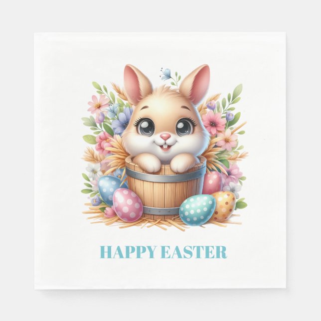 Guardanapo De Papel Easter Bunny Paper Napkins (Frente)