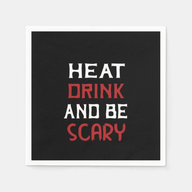 Guardanapo De Papel Eat Drink And Be Scary Creative Casual (Frente)