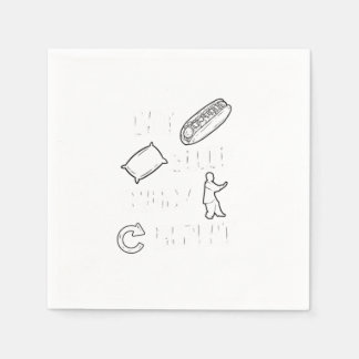 Guardanapo De Papel Eat Sleep Tai Chi Repeat Gift Idea