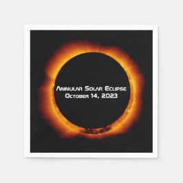 Guardanapo De Papel Eclipse Solar Anular 2023