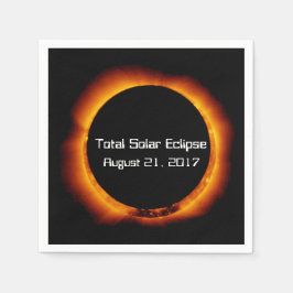 Guardanapo De Papel Eclipse Solar Total 2017