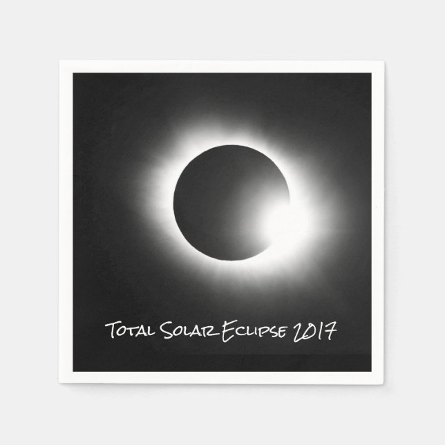 Guardanapo De Papel Eclipse Solar Total 2017 (Frente)