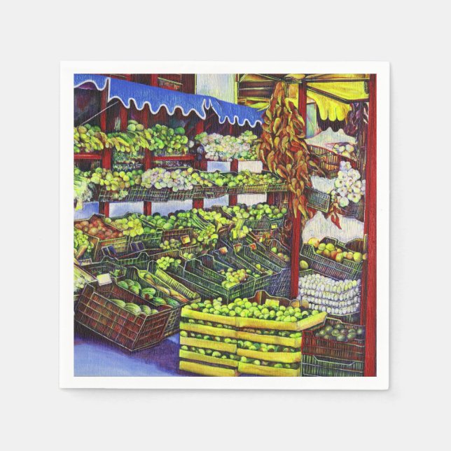 Guardanapo De Papel Eddie's Market, Hungria (Frente)