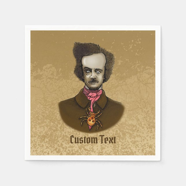 Guardanapo De Papel Edgar com Inseto Dourado (Frente)