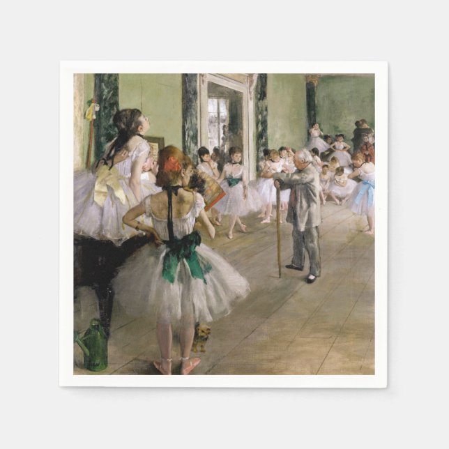 Guardanapo De Papel Edgar Degas - A Classe da Dança (Frente)