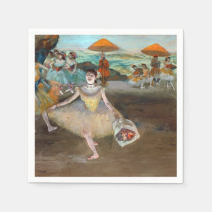 Guardanapo De Papel Edgar Degas - Dançarino com Buquê, Banho com Palco