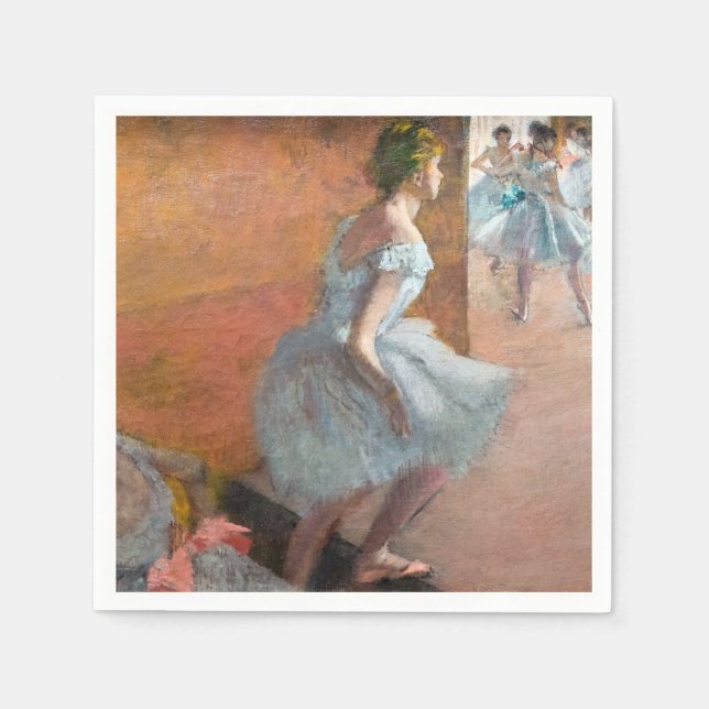 Guardanapo De Papel Edgar Degas - Dançarinos Subindo uma Escada (Frente)