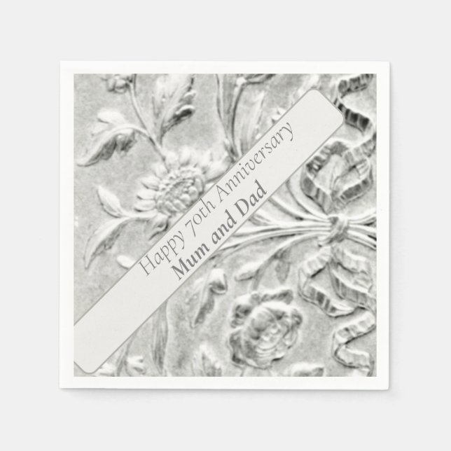 Guardanapo De Papel Edição de Aniversário de 70 (Frente)