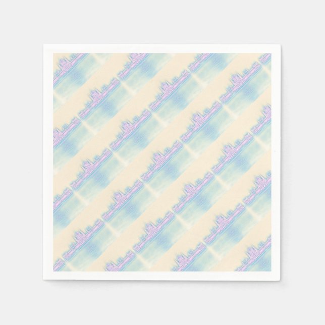 Guardanapo De Papel Edifício do Parlamento de Budapeste Hungria (Frente)