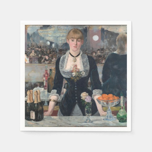 Guardanapo De Papel Edouard Manet é um Bar no Folies-Bergère (Frente)