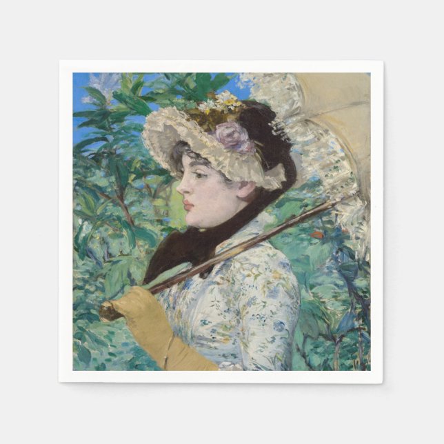 Guardanapo De Papel Edouard Manet - Jeanne / Primavera (Frente)