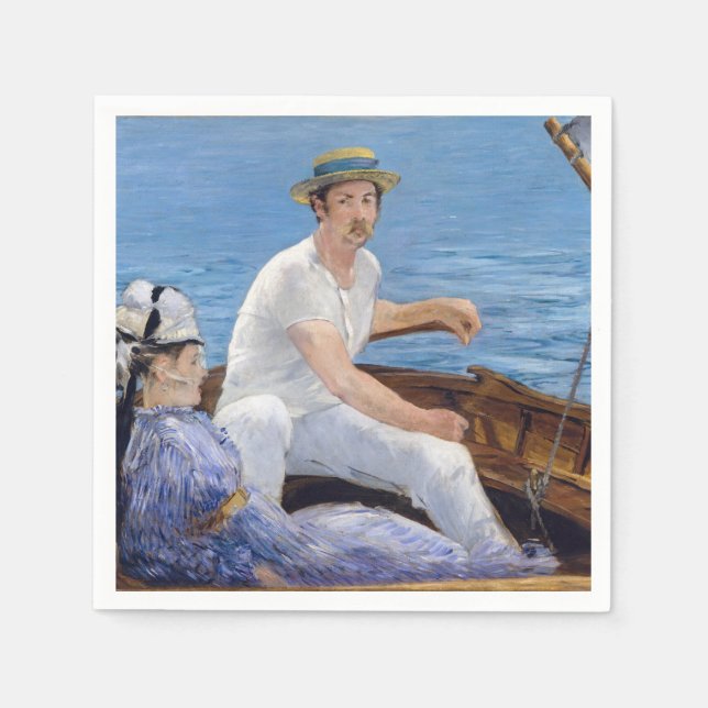 Guardanapo De Papel Edouard Manet - Passeio de barco (Frente)