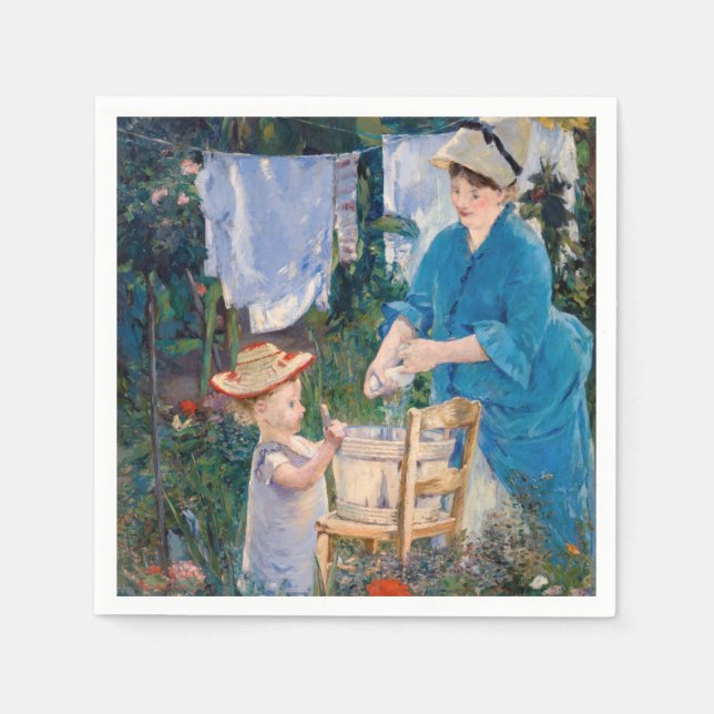 Guardanapo De Papel Edouard Manet - Roupa suja (Frente)
